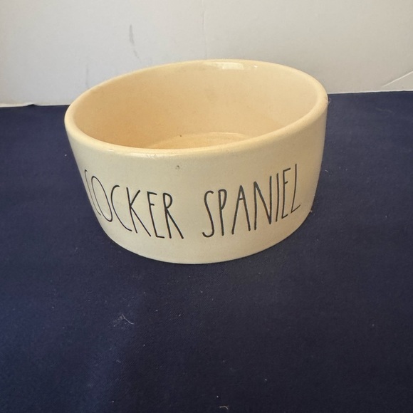 Rae Dunn 6" Dog Bowl COCKER SPANIEL Food Water Dish - Picture 1 of 5